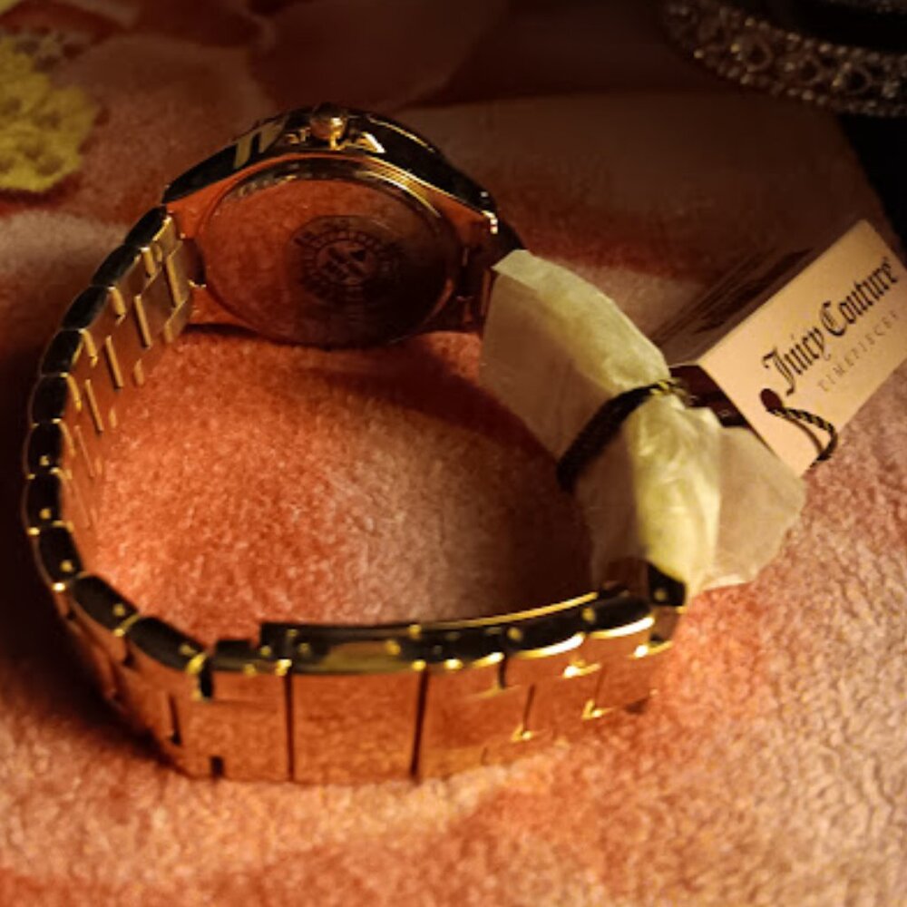 JUICY COUTURE GWEN ROSE GOLD CHRONOGRAPH WATCH~NEW - Picture 5 of 14